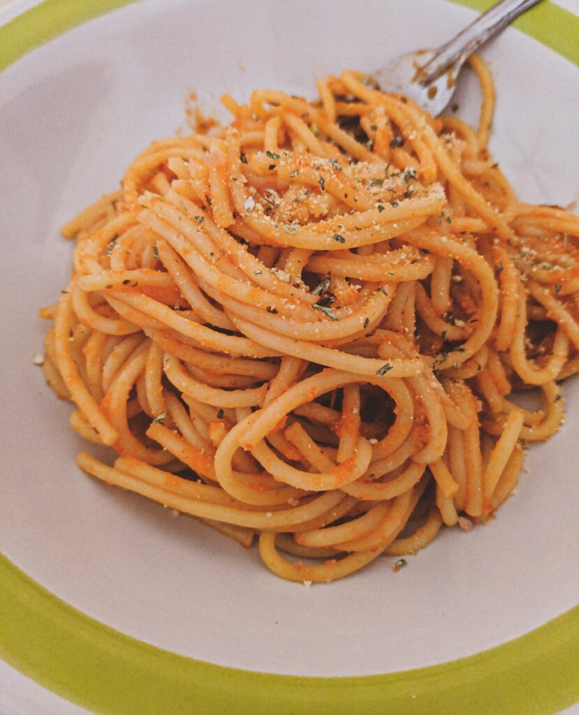 plate of pasta