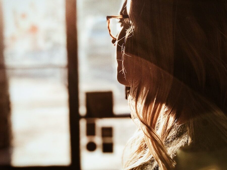 Photo by Caleb George shallow focus photography of woman facing door